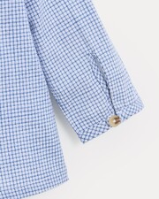 Augustin long-sleeved shirt Blue check print  Natalys