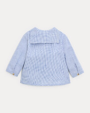 Augustin long-sleeved shirt Blue check print  Natalys