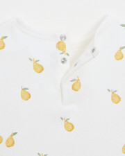 Lubin terrycloth short-sleeved T-shirt Pear print  Natalys