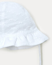 Lison embroidery hat Off-white colour  Natalys