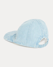 Gabin embroidered denim cap Blue colour  Natalys