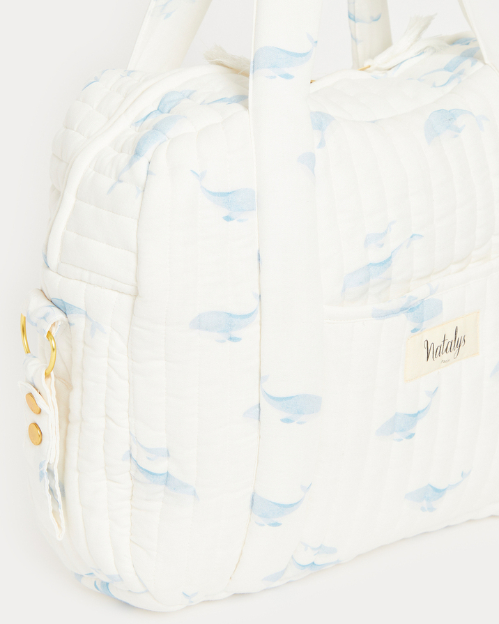 Auguste changing bag Whale print  Natalys