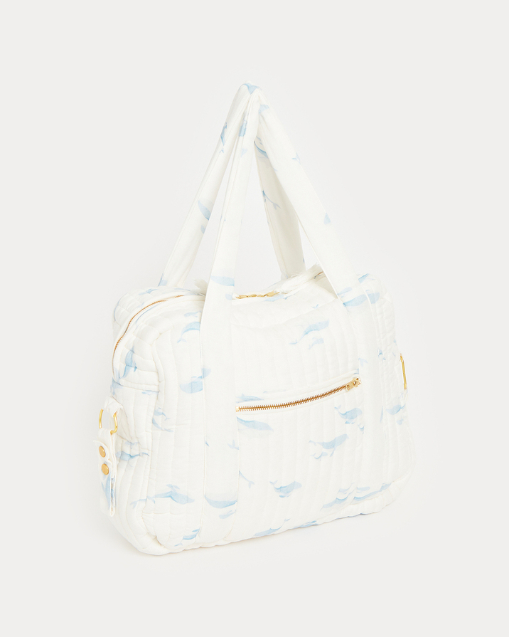 Auguste changing bag Whale print  Natalys