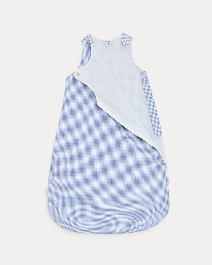 Maddy TOG 0.5 light sleeping bag Blue check print  Natalys
