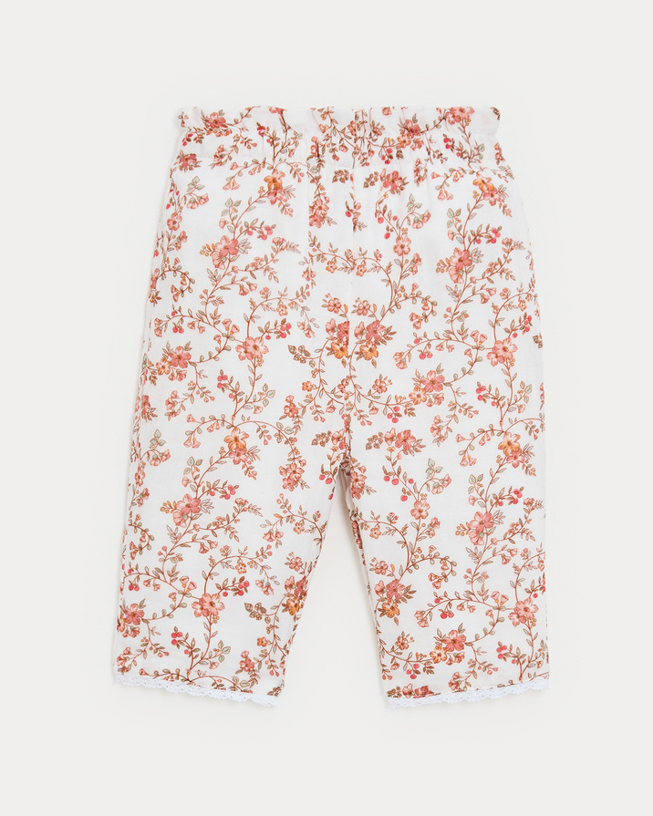 Paula cotton gauze trousers Arabesque print  Natalys
