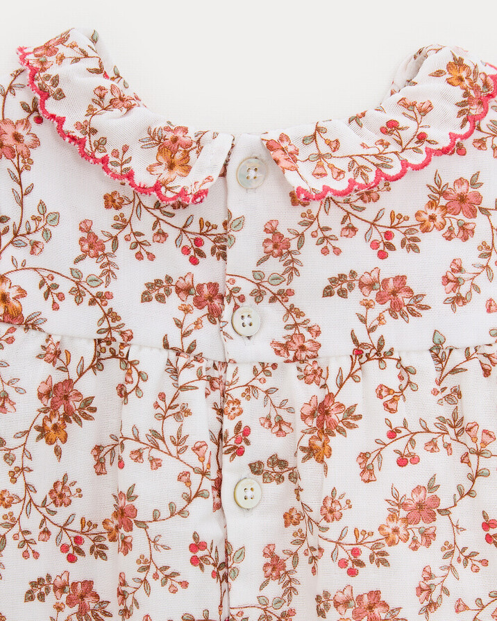 Augustine long jumpsuit in cotton gauze Arabesque print Natalys