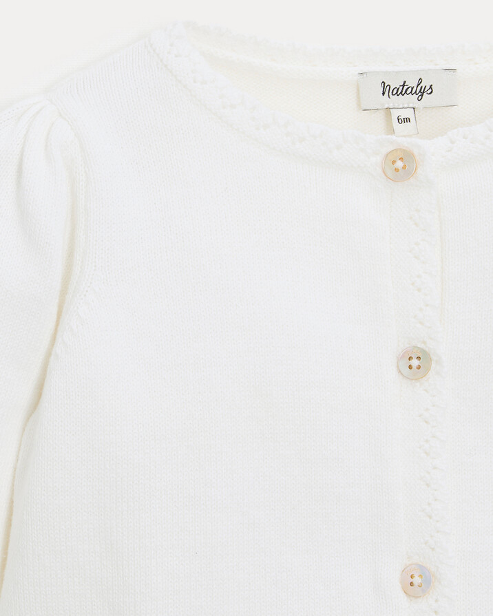 Victoire fancy cardigan Off-white colour  Natalys