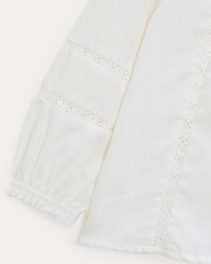 Adele long-sleeved blouse Off-white colour  Natalys