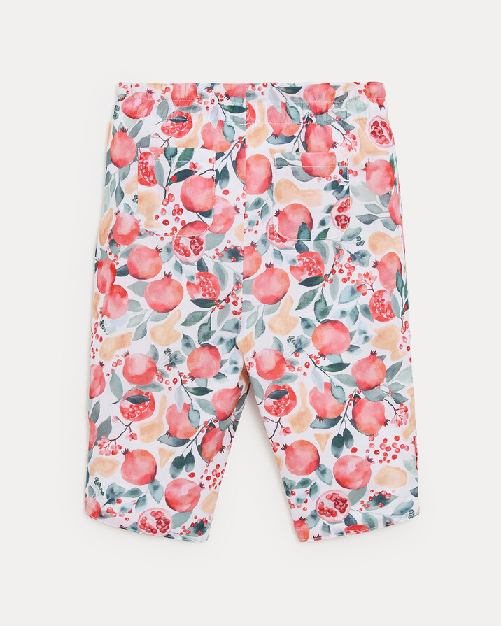 Paula cotton voile trousers Pomegranate print  Natalys