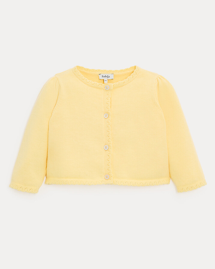Victoire fancy cardigan Yellow colour Natalys