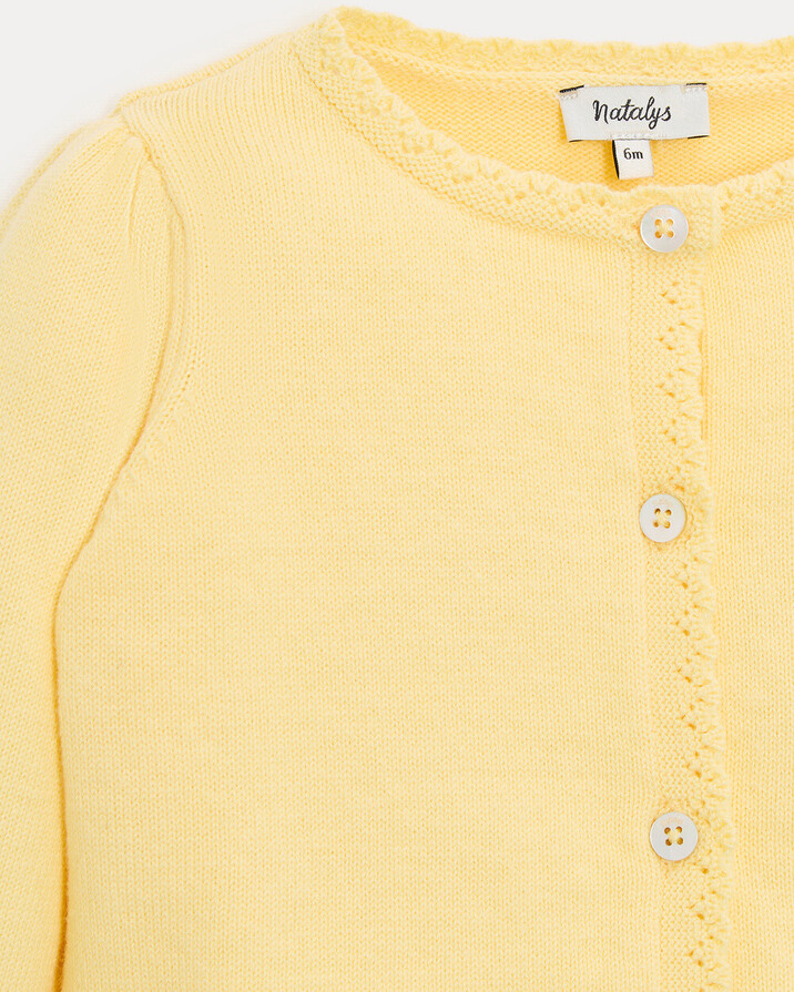 Victoire fancy cardigan Yellow colour Natalys