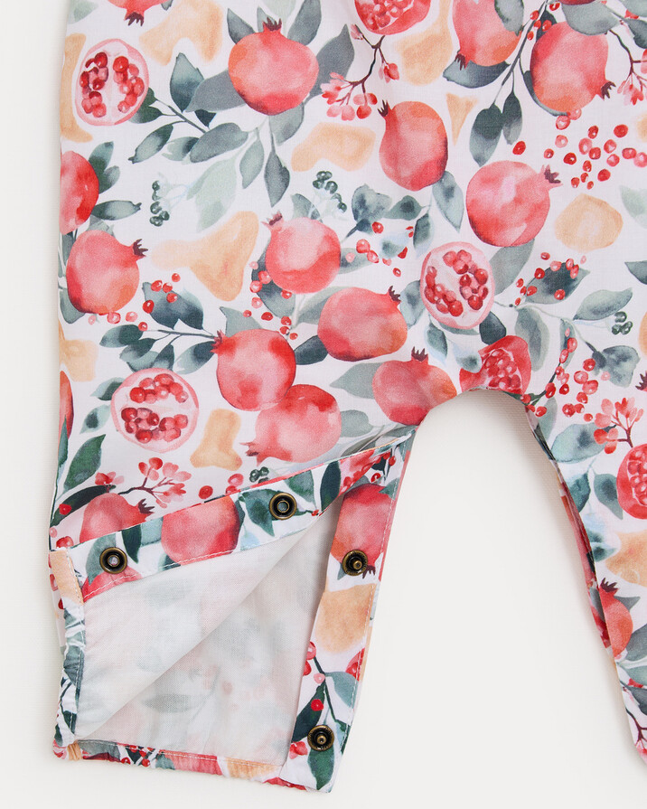 Phillipine long jumpsuit with straps Pomegranate print  Natalys