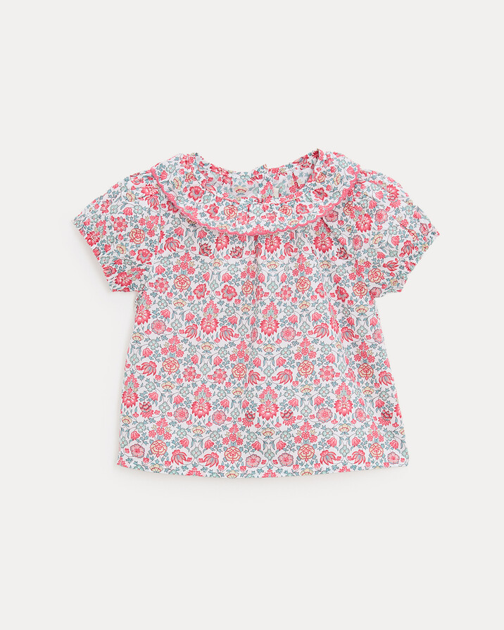 Thelma short-sleeved blouse Liberty fabric Natalys