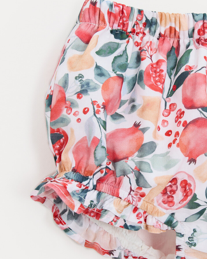 Zelie cotton voile bloomer Pomegranate print Natalys