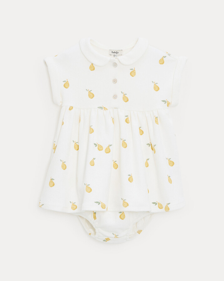 Leonie terry dress Pear print  Natalys