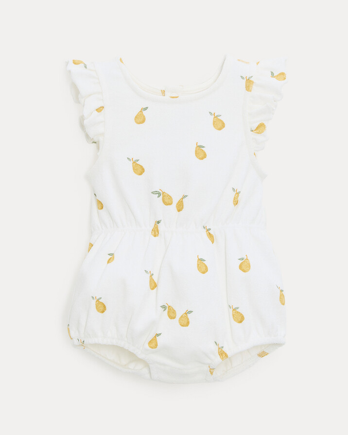 Albertine terry romper Pear print Natalys