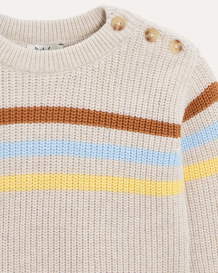 Willie fancy knit jumper Beige colour  Natalys