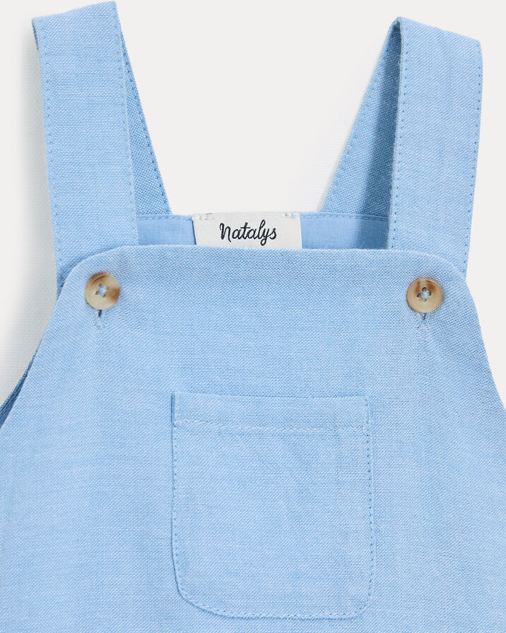 Octave chambray romper Light blue colour  Natalys