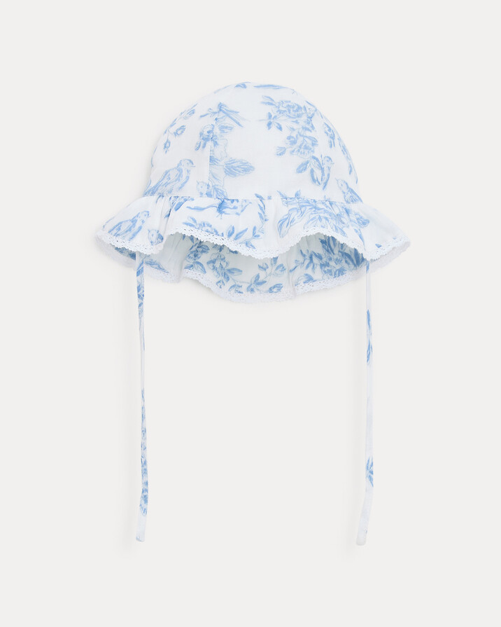 Lison cotton gauze hat Porcelain print  Natalys