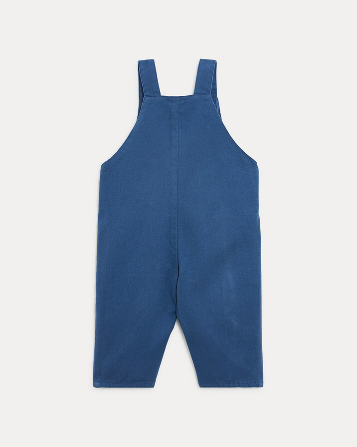 Valentin long twill overalls Natural blue colour  Natalys