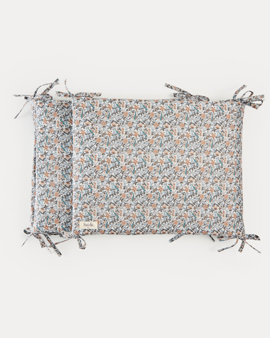 Leandre bumper pad Liberty fabric  Natalys