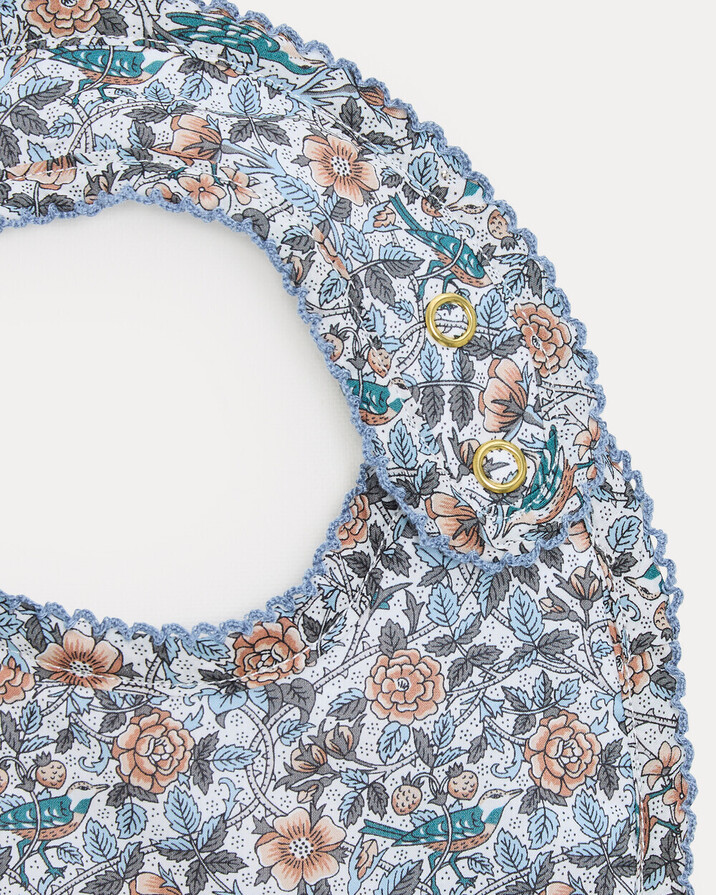 Eugene adjustable bib Liberty fabric  Natalys