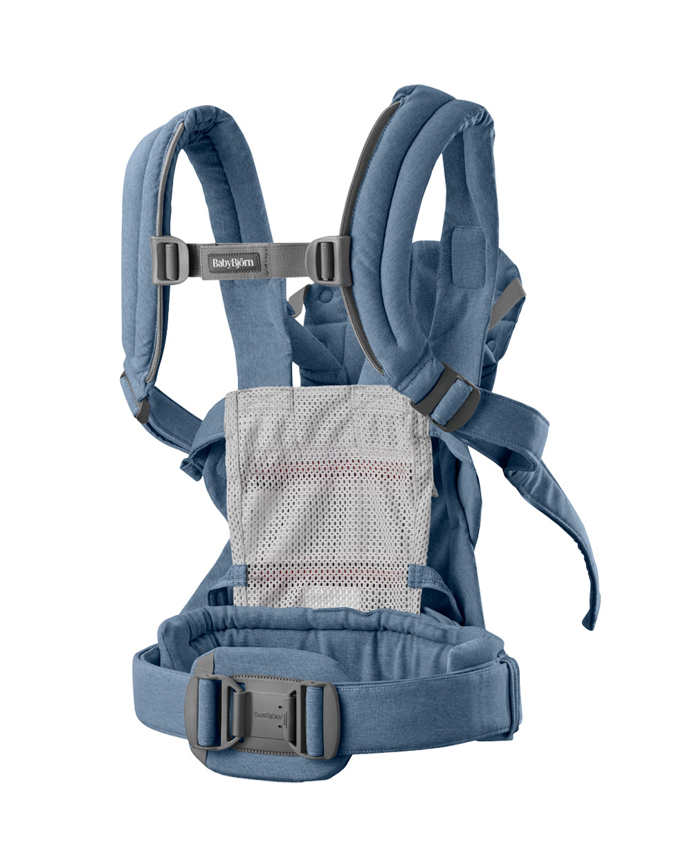 Harmony woven m&eacute;lange baby carrier Blue color  Babybj&ouml;rn
