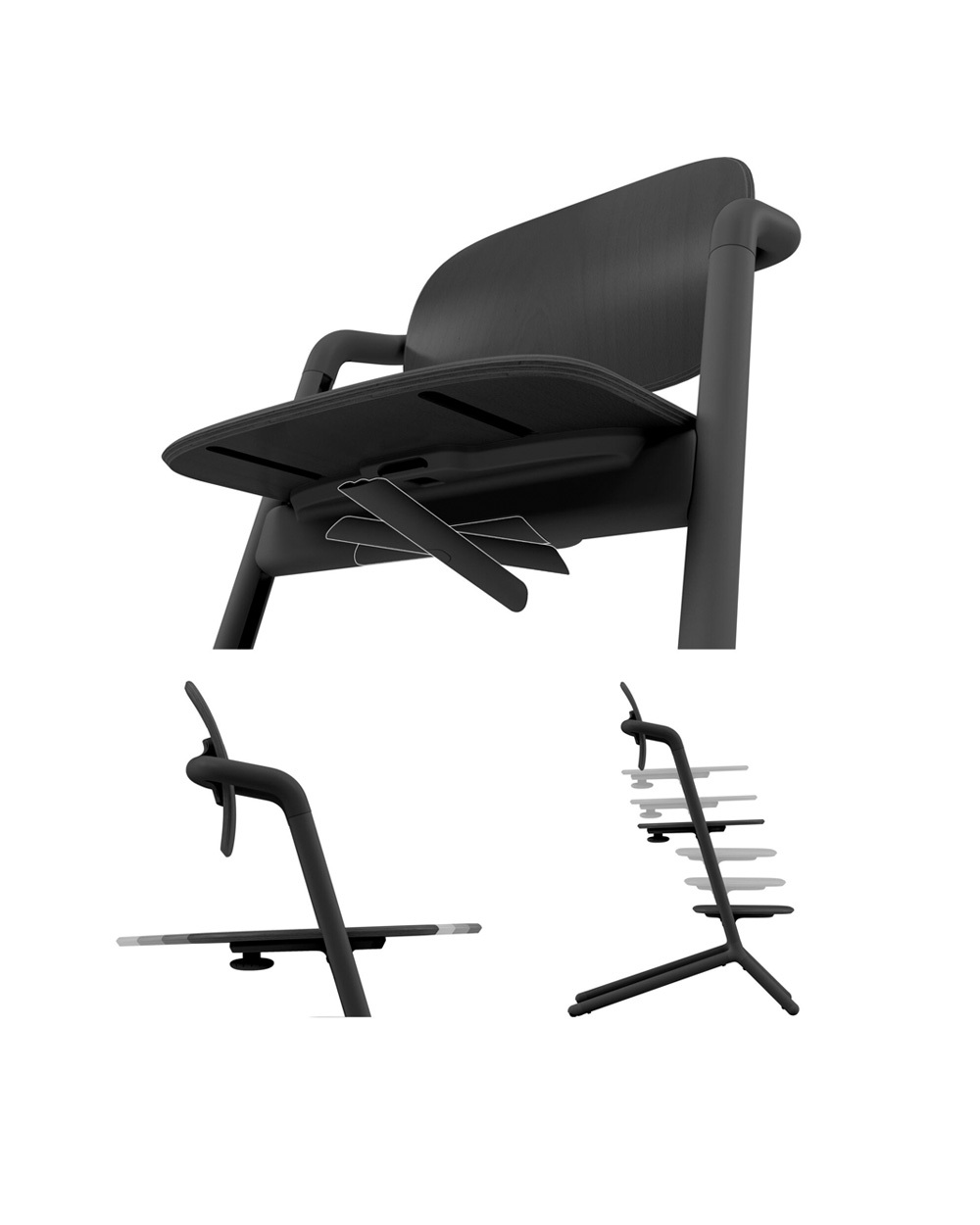 Lemo 4-in-1 high chair Stunning black colour  Cybex