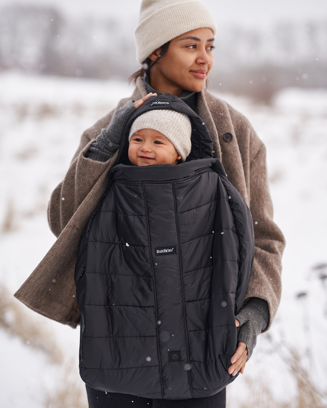 Winter cover for baby carrier Black  Babybjörn