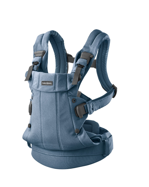 Harmony woven mélange baby carrier Blue color  Babybjörn