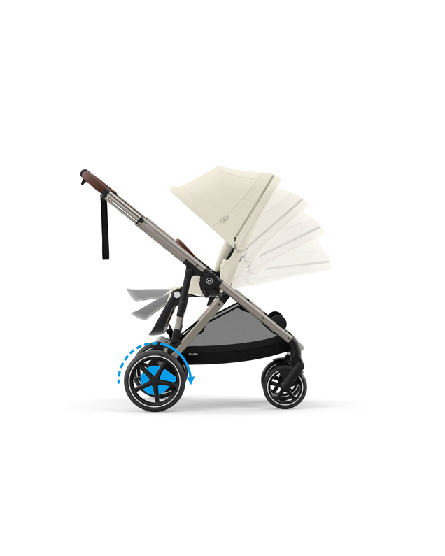 E-Gazelle S pushchair Seashell beige colour  Cybex