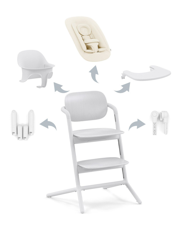 Lemo 4-in-1 high chair All white colour  Cybex