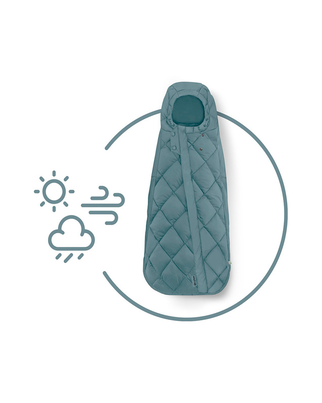 Snogga Mini 2 footmuff Sky blue colour  Cybex