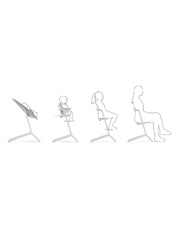 Lemo 3-in-1 high chair All white colour  Cybex