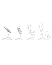 Lemo 3-in-1 high chair Sand white colour  Cybex