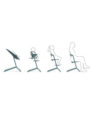 Lemo 3-in-1 high chair Stone blue colour  Cybex