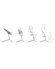 Lemo 3-in-1 high chair Suede grey colour  Cybex