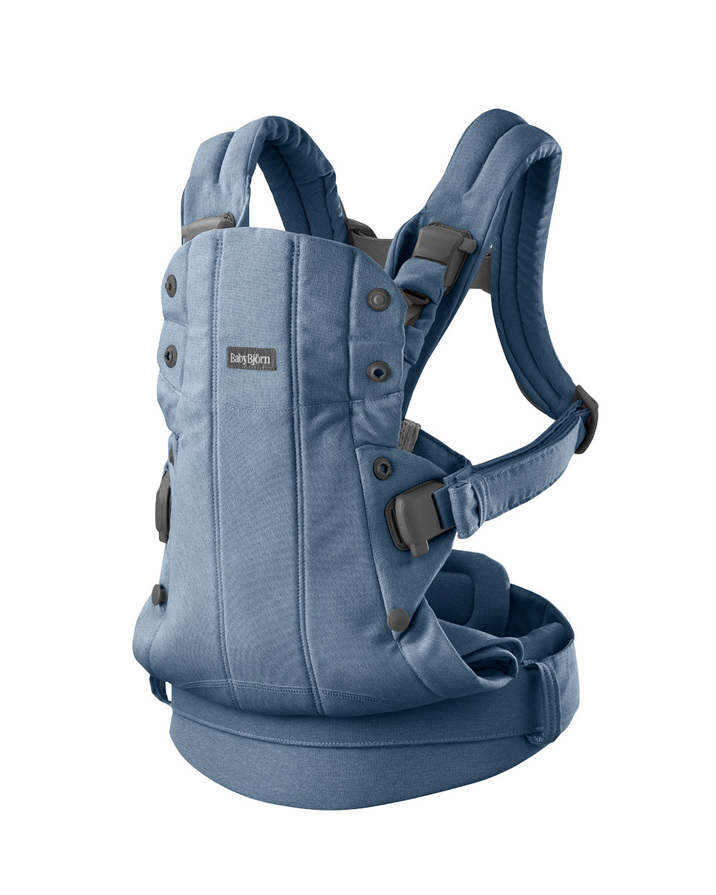 Harmony woven m&eacute;lange baby carrier Blue color  Babybj&ouml;rn