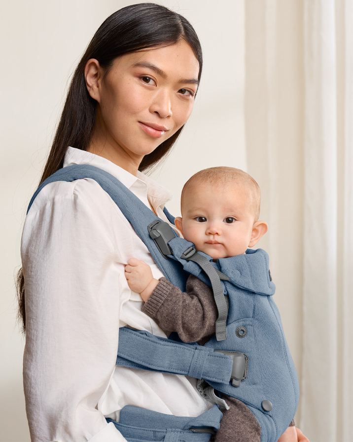 Harmony woven m&eacute;lange baby carrier Blue color  Babybj&ouml;rn