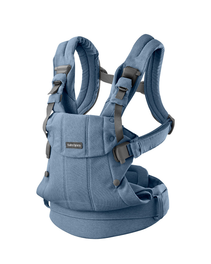 Harmony woven m&eacute;lange baby carrier Blue color  Babybj&ouml;rn