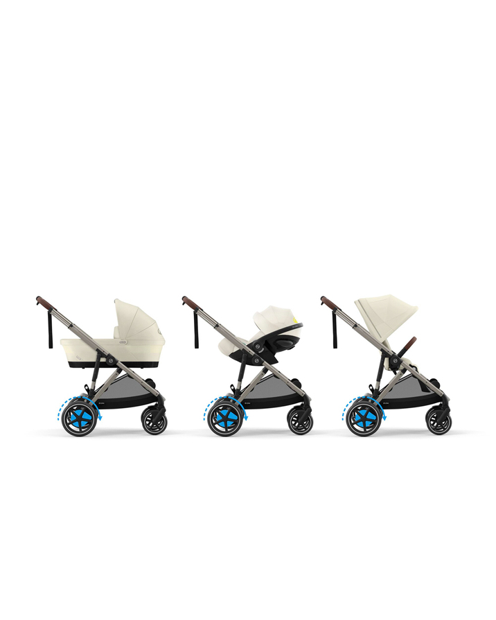 E-Gazelle S pushchair Seashell beige colour  Cybex