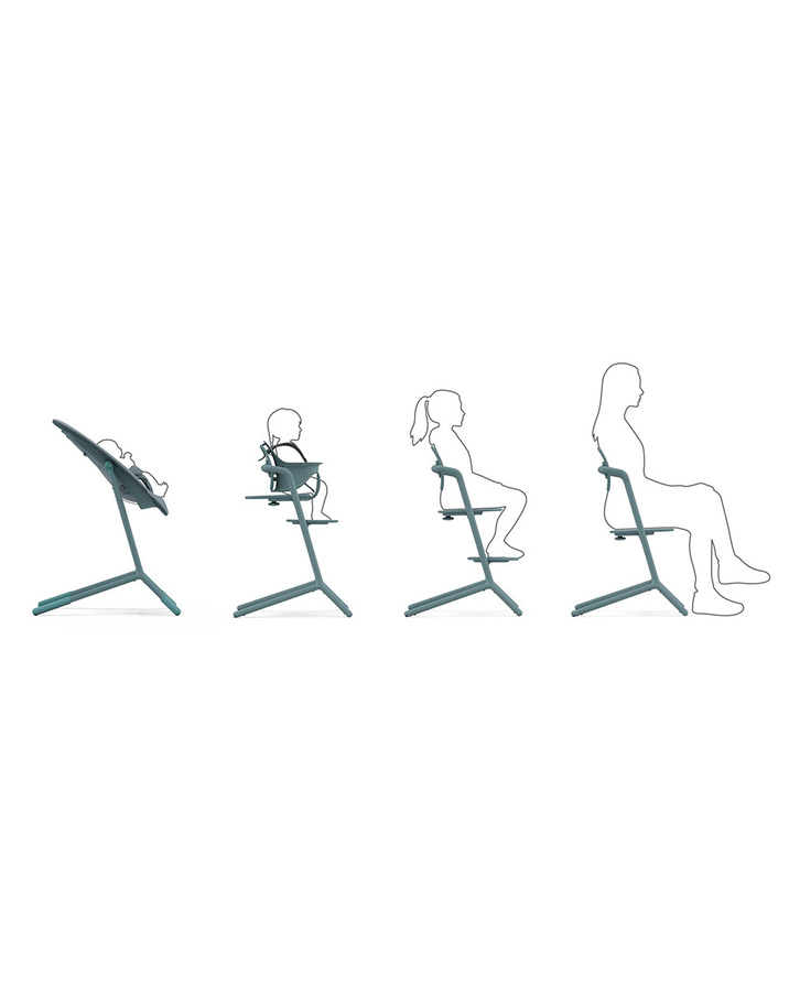 Lemo 4-in-1 high chair Stone blue colour  Cybex