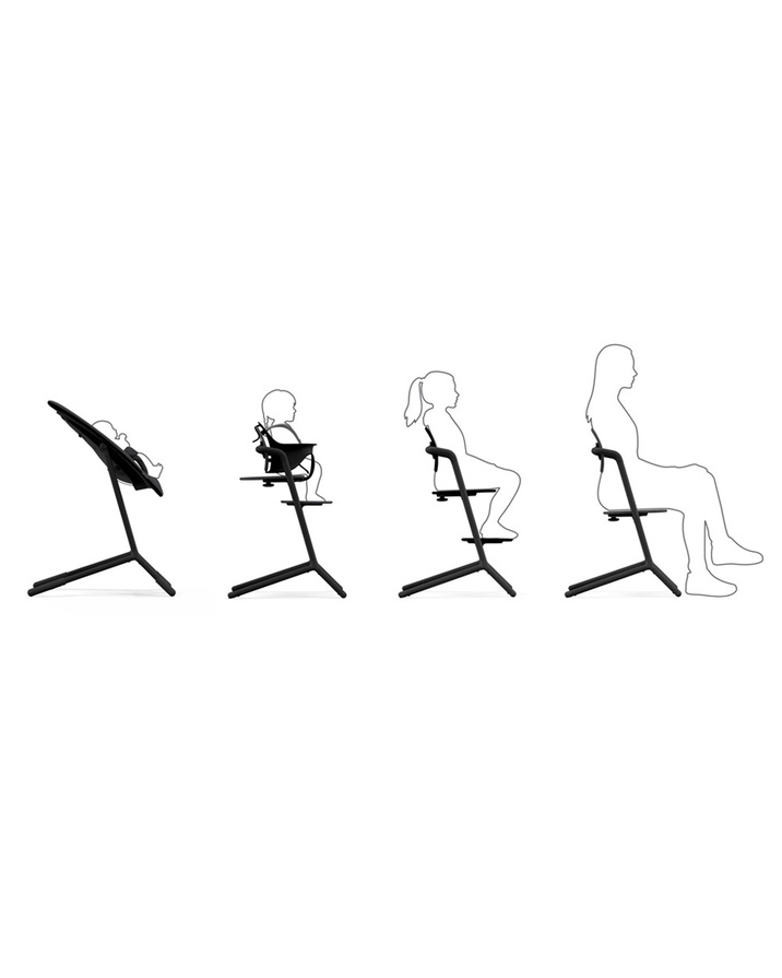 Lemo 4-in-1 high chair Stunning black colour  Cybex